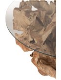 Table basse ronde esprit nature