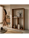 Étagère ouverte en bois pour salon