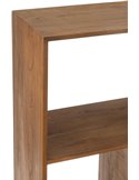 Bibliothèque décorative en bois marron
