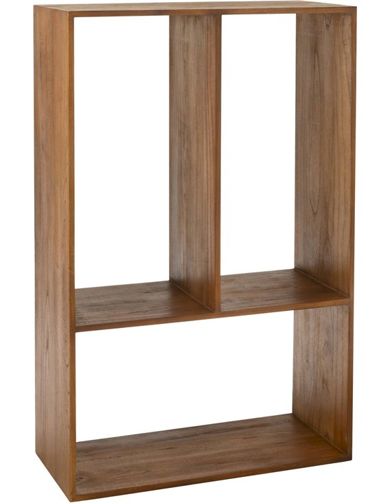 Étagère cube en bois marron