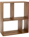 Étagère murale cube en bois marron