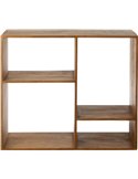 Étagère murale cube en bois marron