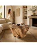 Table basse sculpturale pour salon