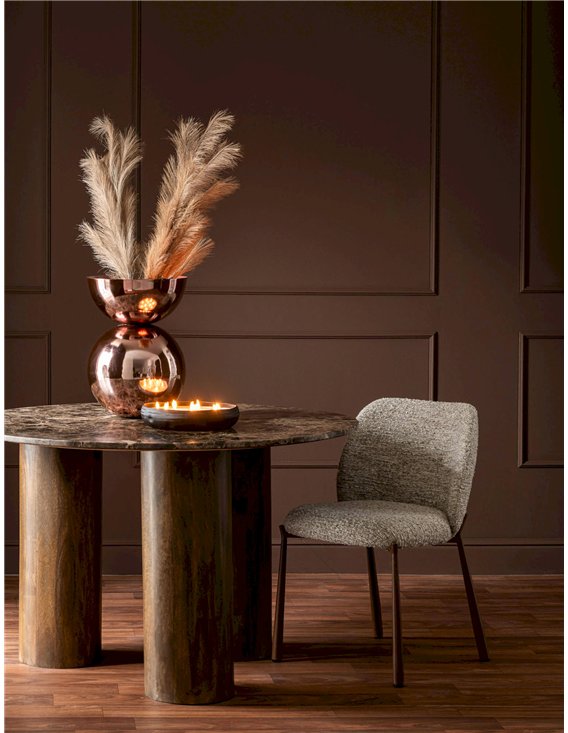 Table à manger contemporaine marron