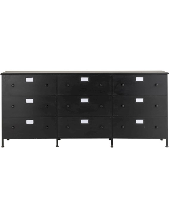 Meuble noir pour salon ou bureau