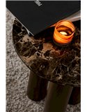 Meuble d'appoint en pierre marron