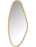 Miroir abstrait doré en verre