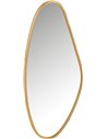 Miroir abstrait doré en verre