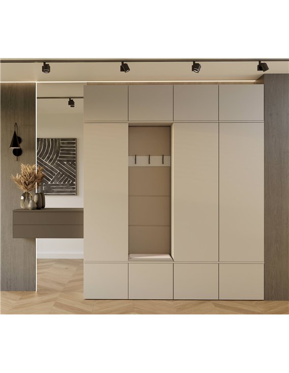 Vestiaire moderne à portes push open