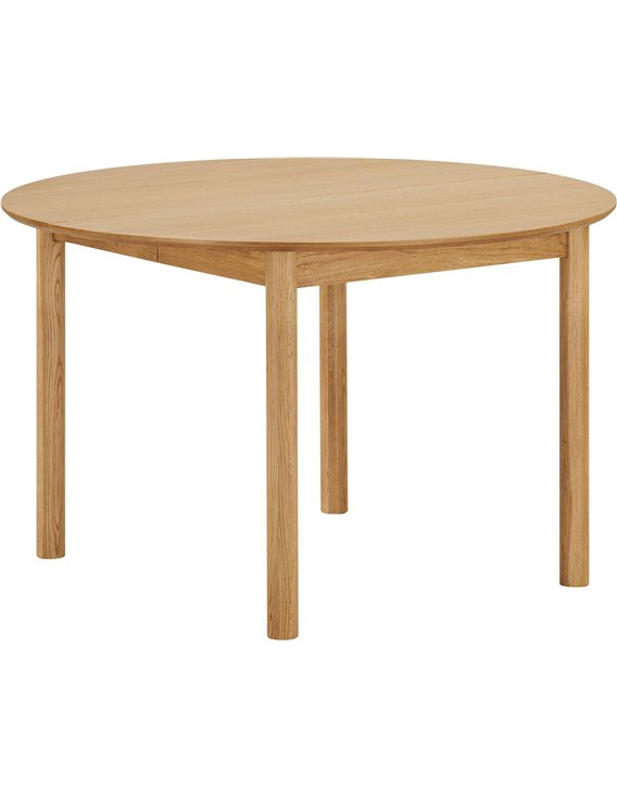 Table extensible avec plateau en placage chêne