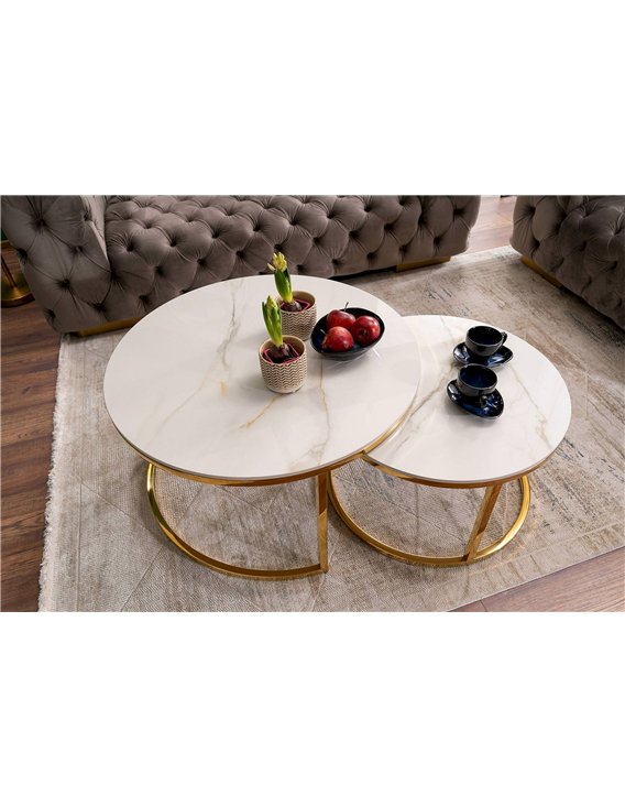 Duo de tables basses élégant et pratique