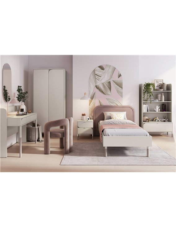 Chevet beige et truffe avec rangement