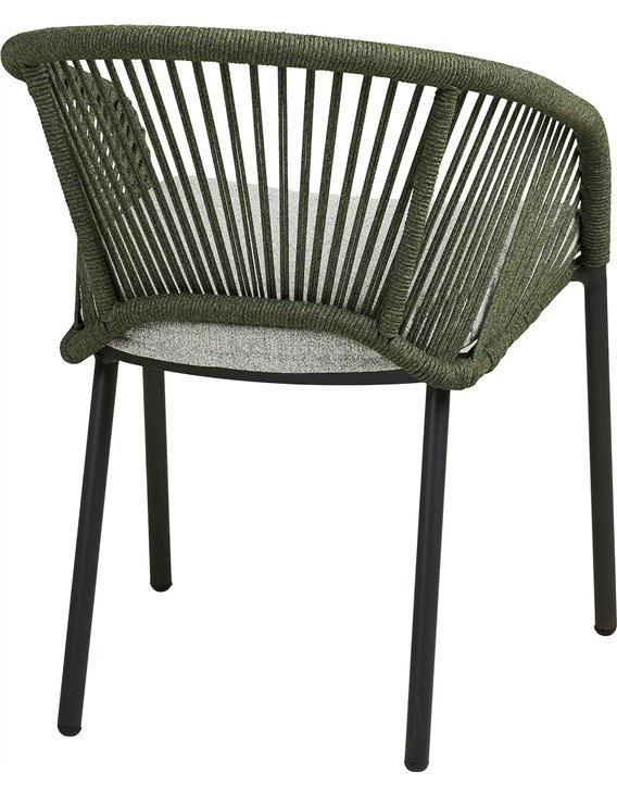 Chaise en métal et corde polyester