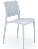 Chaise de jardin bleu clair empilable
