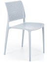 Chaise de jardin bleu clair empilable