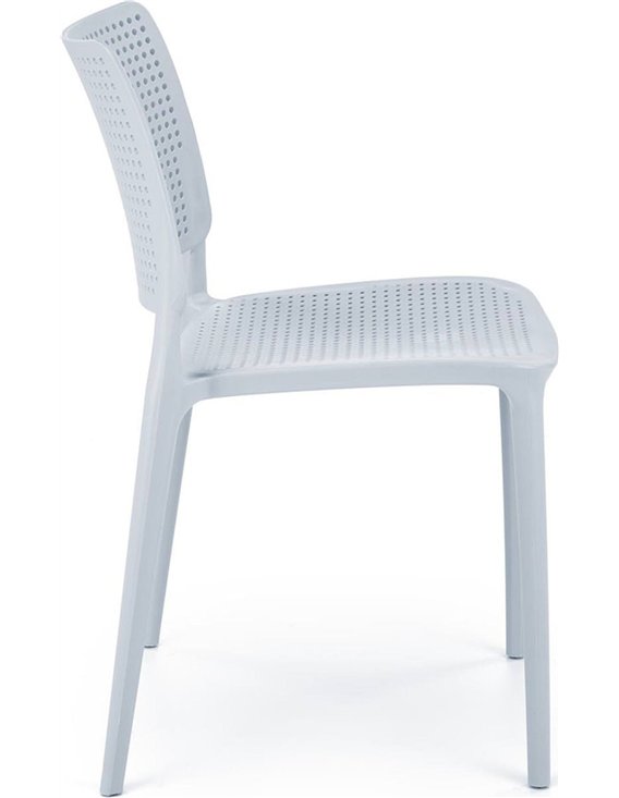 Chaise de jardin avec dossier perforé