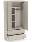Armoire de chambre au design arrondi