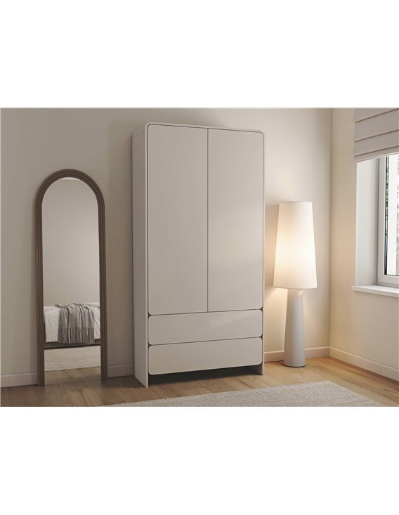 Armoire beige en mise en situation