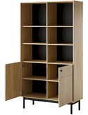 Bibliothèque avec portes à fermeture douce
