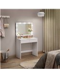 Miroir éclairé par ampoules LED