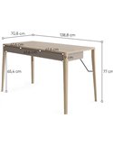Bureau compact avec rangement intégré