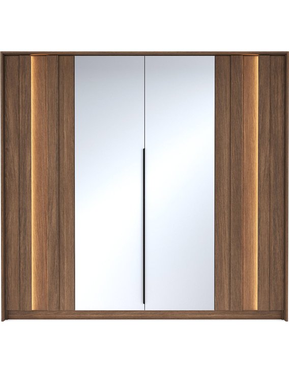 Rangement dressing avec portes battantes