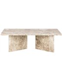 Table basse beige pour salon contemporain
