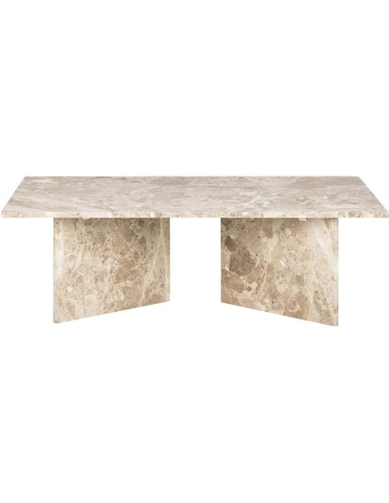 Table basse beige pour salon contemporain