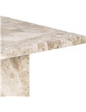 Table basse massive au design sculptural