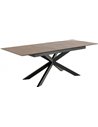 Table à manger extensible effet rouille