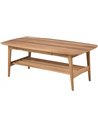 Table basse en bois avec rangement