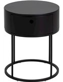 Chevet rond avec rangement discret