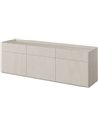 Buffet bas beige trois portes