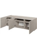 Buffet bas avec portes ouvertes