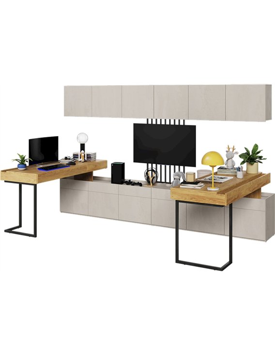 Armoire murale dans un espace de travail moderne