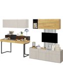 Rangement suspendu coordonné pour salon ou chambre