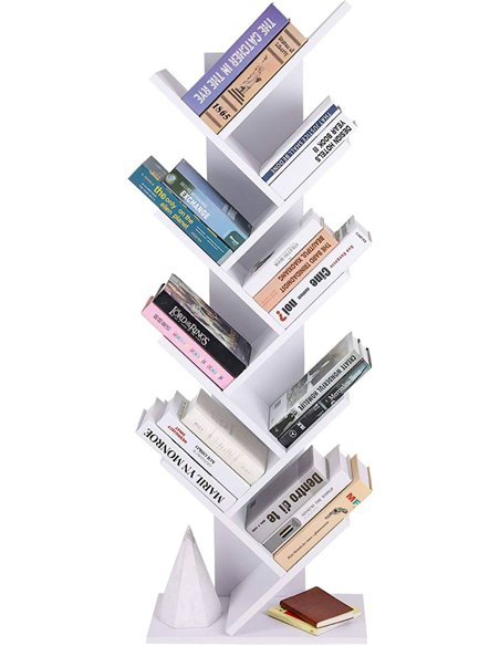 Bibliothèque arbre blanche pour livres