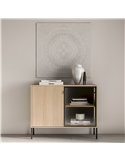 Buffet vitrine avec éclairage led