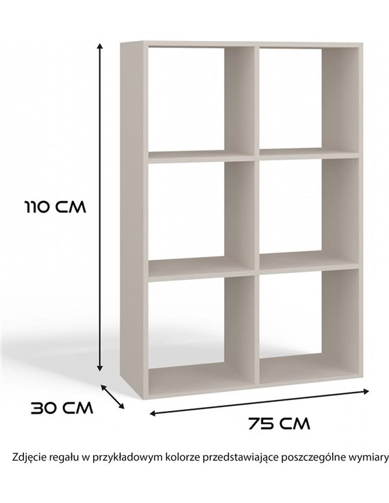 Étagère ouverte 6 niches modulable