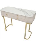 Console chic avec trois tiroirs de rangement