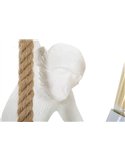 Détail de la corde et du singe blanc