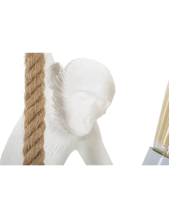 Détail de la corde et du singe blanc