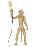 Lampe à poser singe doré