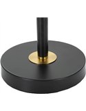 Lampe décorative noire aux détails dorés