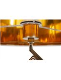 Pied de lampe doré élégant