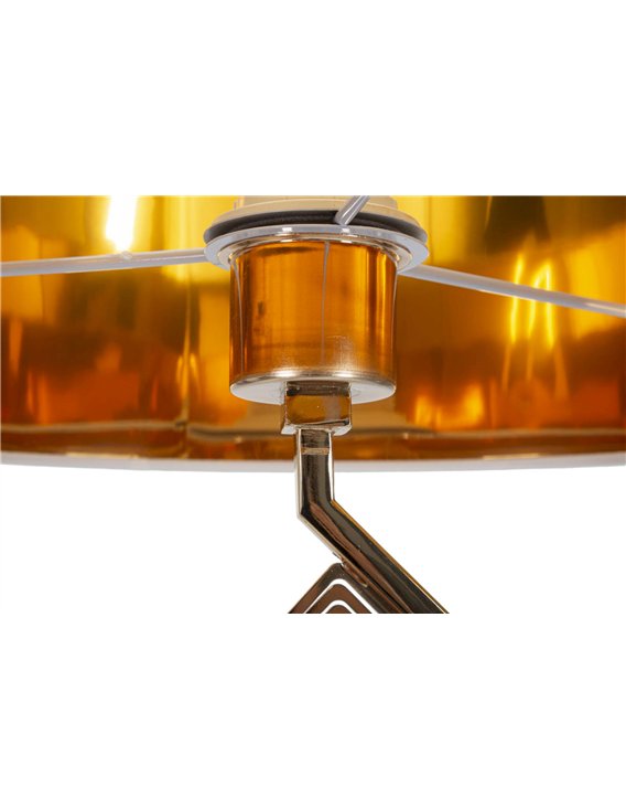Pied de lampe doré élégant