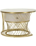 Table basse gigogne avec plateau effet marbre
