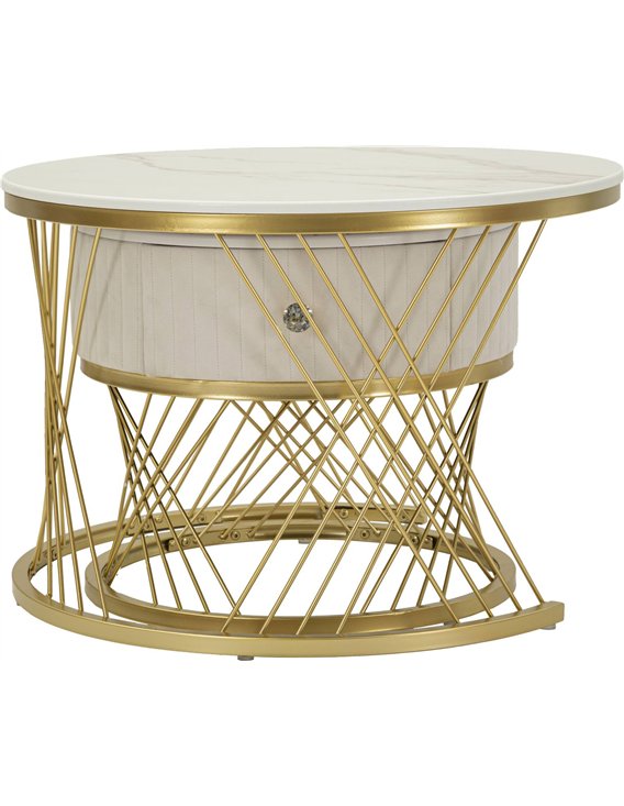 Table basse gigogne avec plateau effet marbre