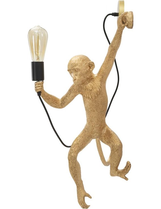 Luminaire décoratif singe avec ampoule