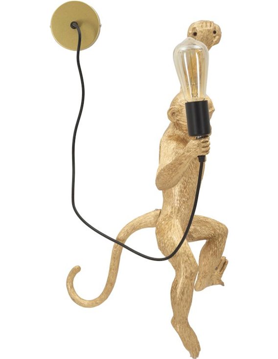 Applique singe doré glamour